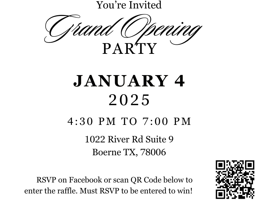 Your invited to our Grand Opening Party